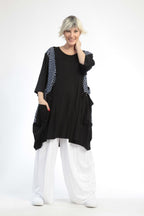 Ballonshirt von AKH Fashion aus Baumwolle, ausgefallene, zeitlose Lagenlook Mode
