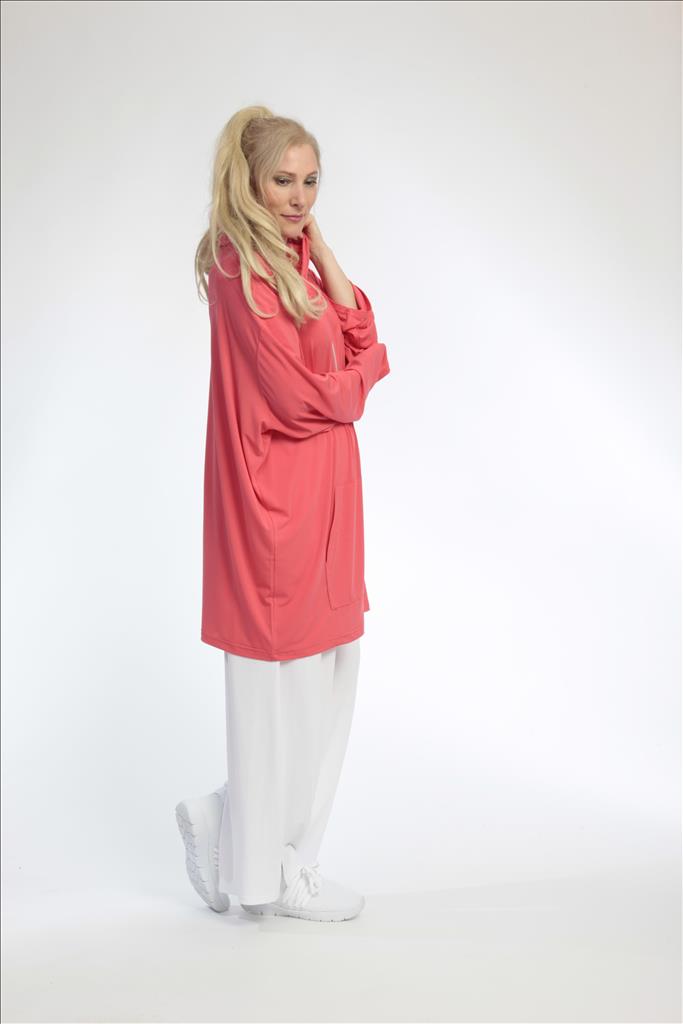  AKH Fashion Jacke in gerader Form, aus Materialmix, 0792.06707, Hummer, Schick, Modern