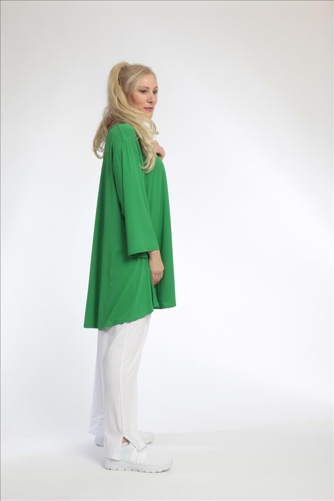  Bigshirt von AKH Fashion aus Materialmix in Glocken-Form, 0792.08971, Grün, Schick, Modern