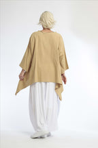 A-Form Shirt von AKH Fashion aus Baumwolle, ausgefallene, zeitlose Lagenlook Mode