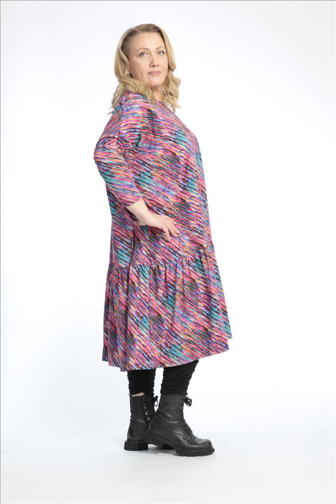  Kleid von AKH Fashion aus Baumwolle in gerader Form, 0768.06363, Multicolor, Ausgefallen