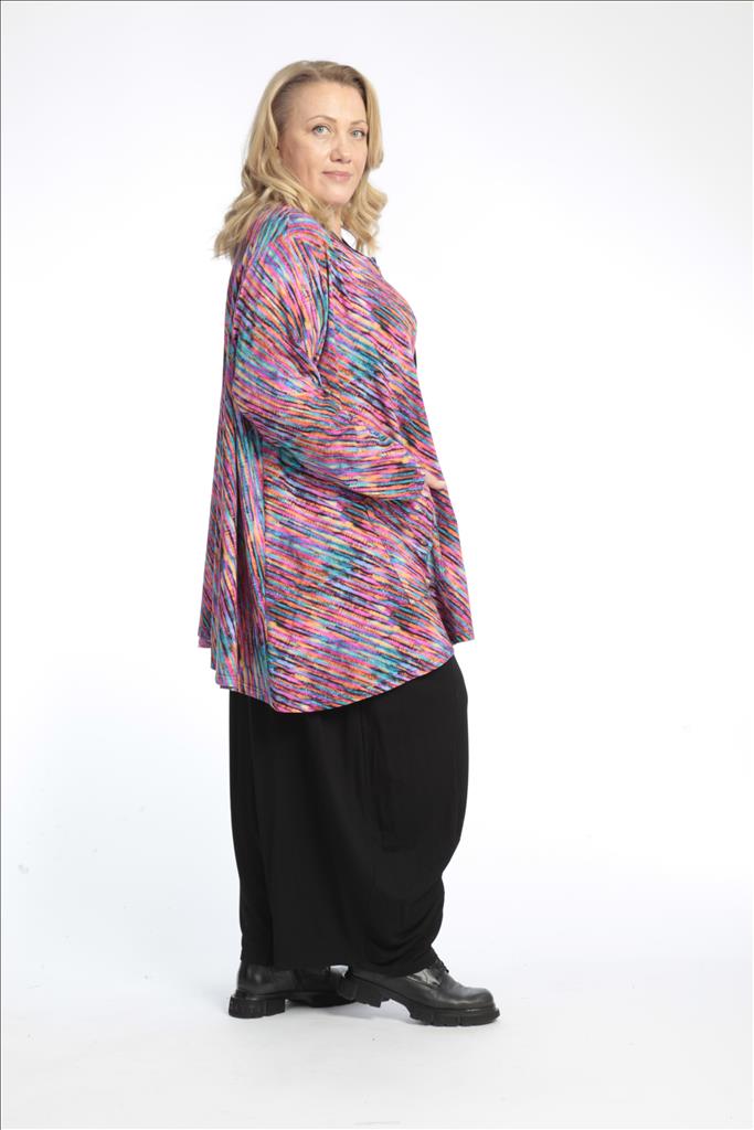  A-Form Jacke von AKH Fashion aus Baumwolle, 0768.01382, Multicolor, Streifen, Schick