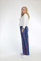 Hose von AKH Fashion aus Viskose in gerader Form, ausgefallene Lagenlook Mode