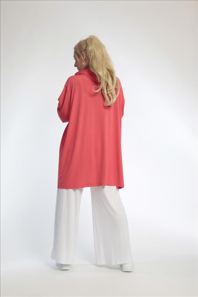  AKH Fashion Jacke in gerader Form, aus Materialmix, 0792.06707, Hummer, Schick, Modern