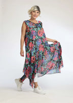 A-Form Tunika von AKH Fashion aus Polyester, ausgefallene, zeitlose Lagenlook Mode