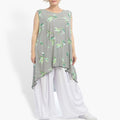  Tunika von AKH Fashion aus Viskose, 0857.06621, Weiß-Schwarz, Streifen, Schick, Modern