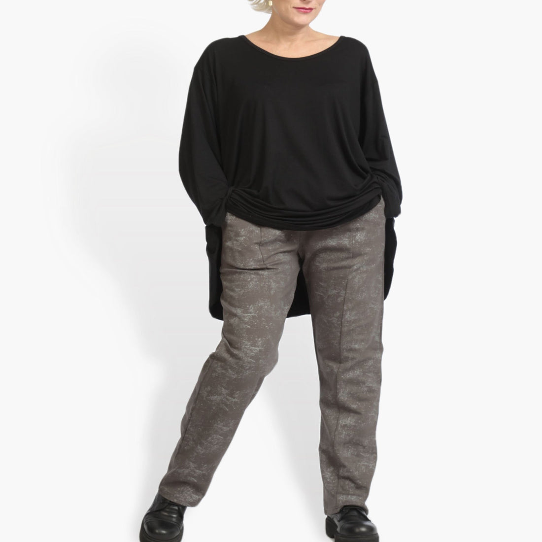  Hose von AKH Fashion aus Viskose, 0958.02608, Grau, Schick, Modern, Bequem