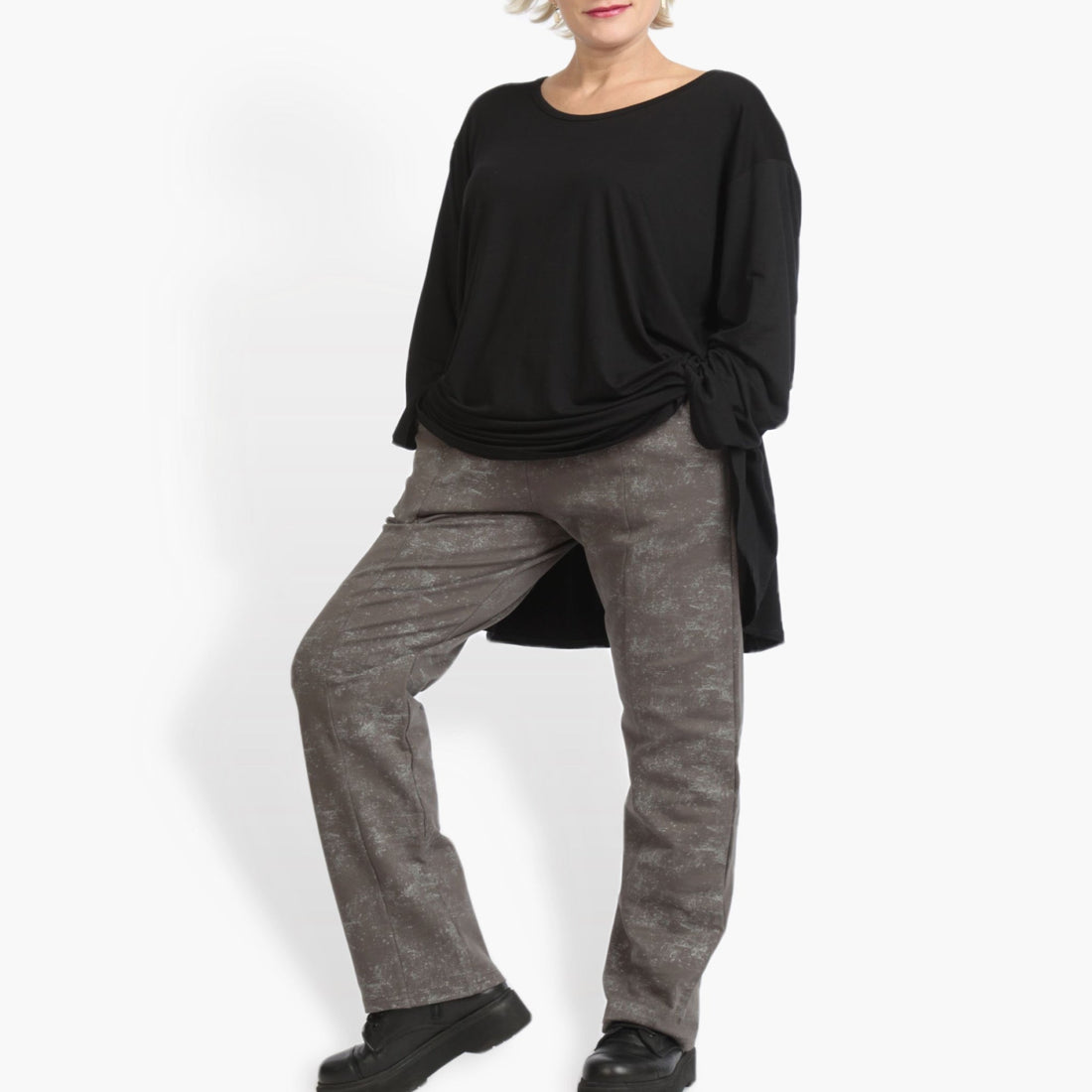  Hose von AKH Fashion aus Viskose, 0958.02608, Grau, Schick, Modern, Bequem