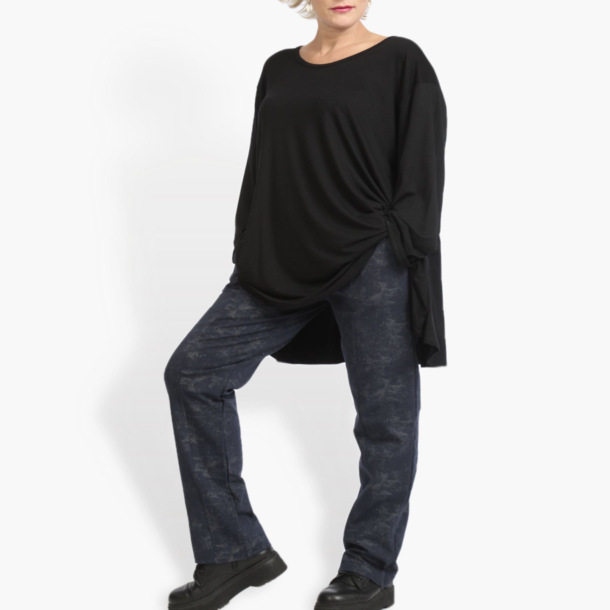  Hose von AKH Fashion aus Viskose, 0958.02608, Blau, Schick, Modern, Bequem