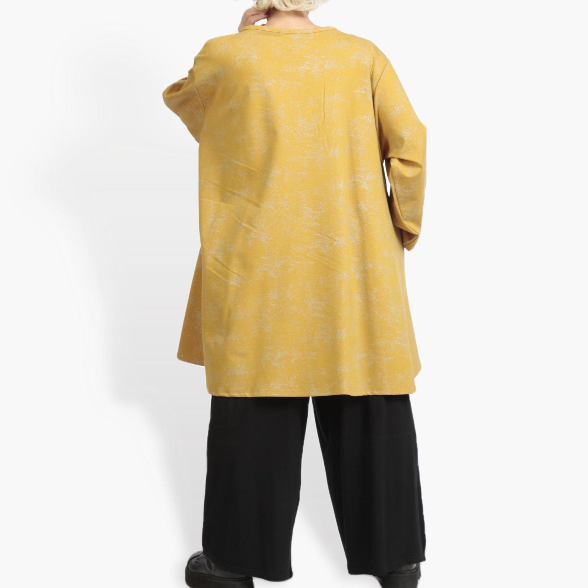  A-Form Bigshirt von AKH Fashion aus Viskose, 0958.06804, Senf, Schick, Modern, Bequem