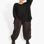  Hose von AKH Fashion aus Materialmix, 0958.06824, Braun, Schick, Modern, Bequem
