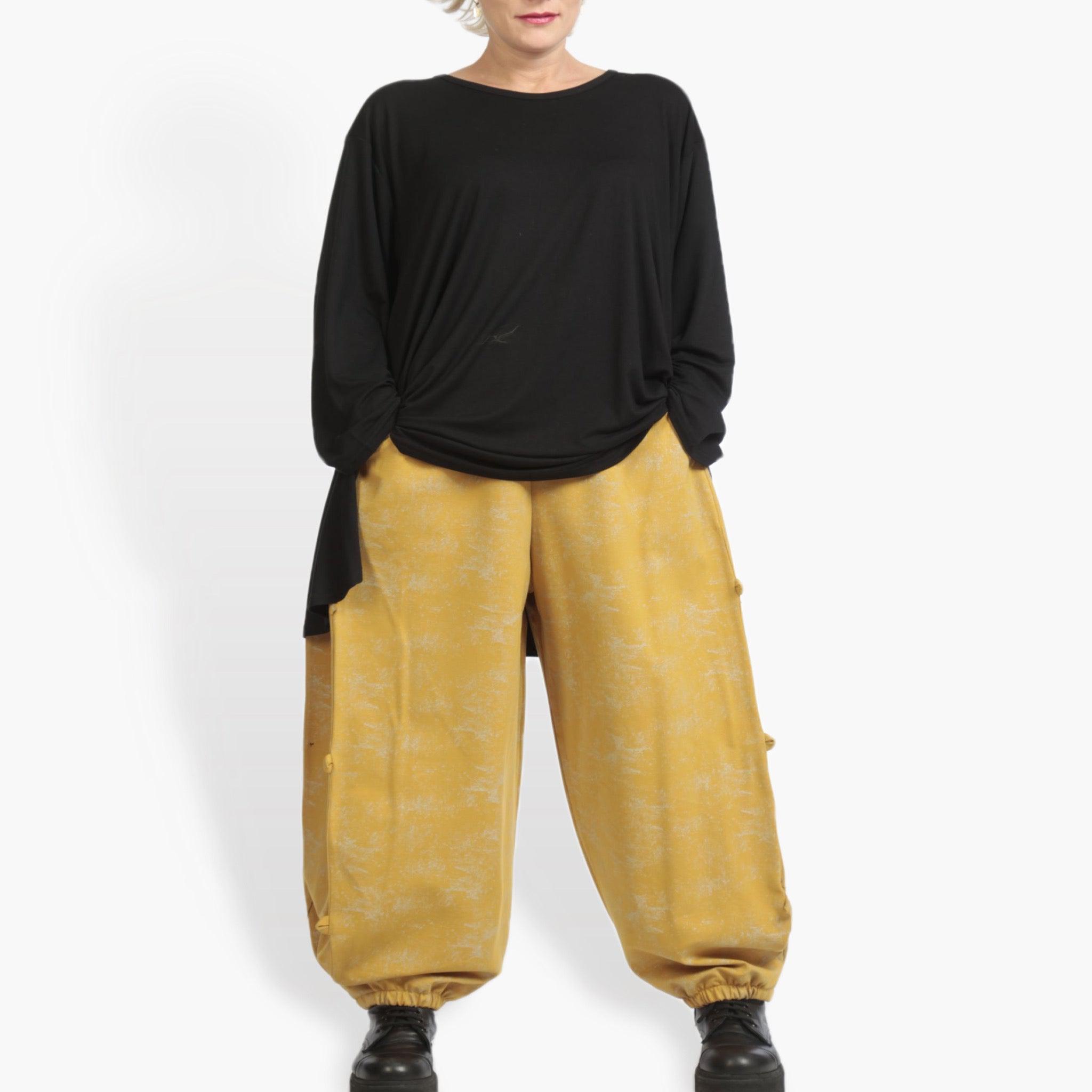  Hose von AKH Fashion aus Materialmix, 0958.06824, Senf, Schick, Modern, Bequem