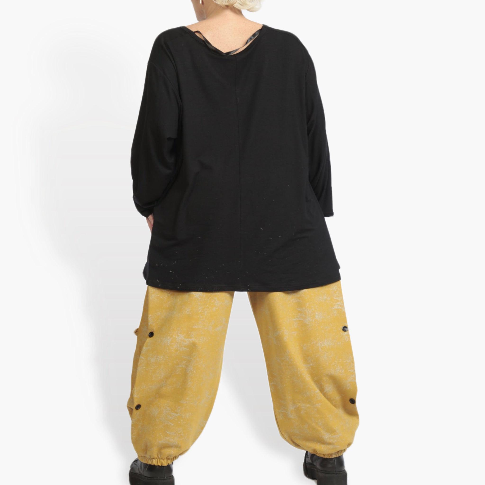  Hose von AKH Fashion aus Materialmix, 0958.06824, Senf, Schick, Modern, Bequem