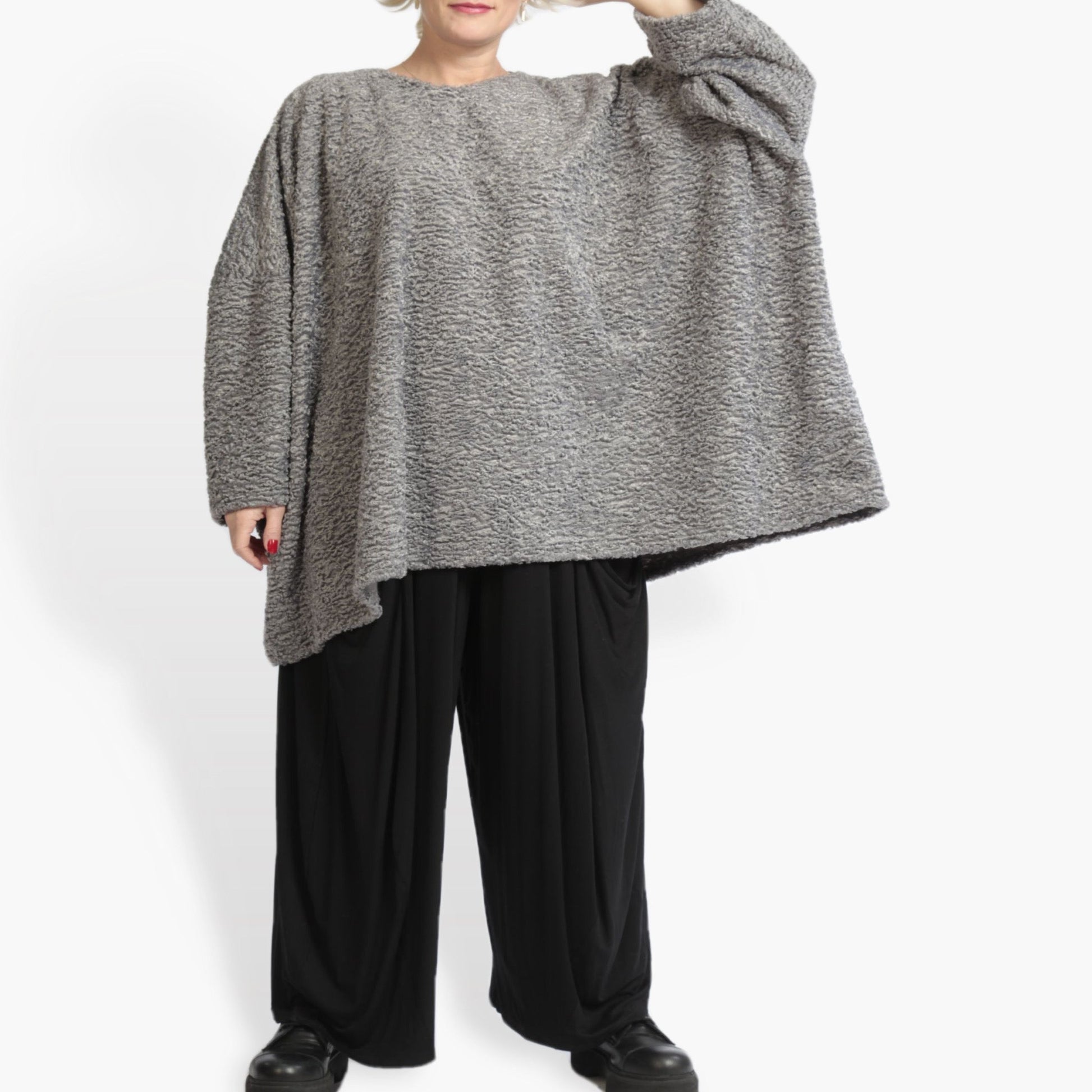  Bigshirt von AKH Fashion aus Polycarbonat in kastiger Form, 0979.06648, Silber, Ausgefallen