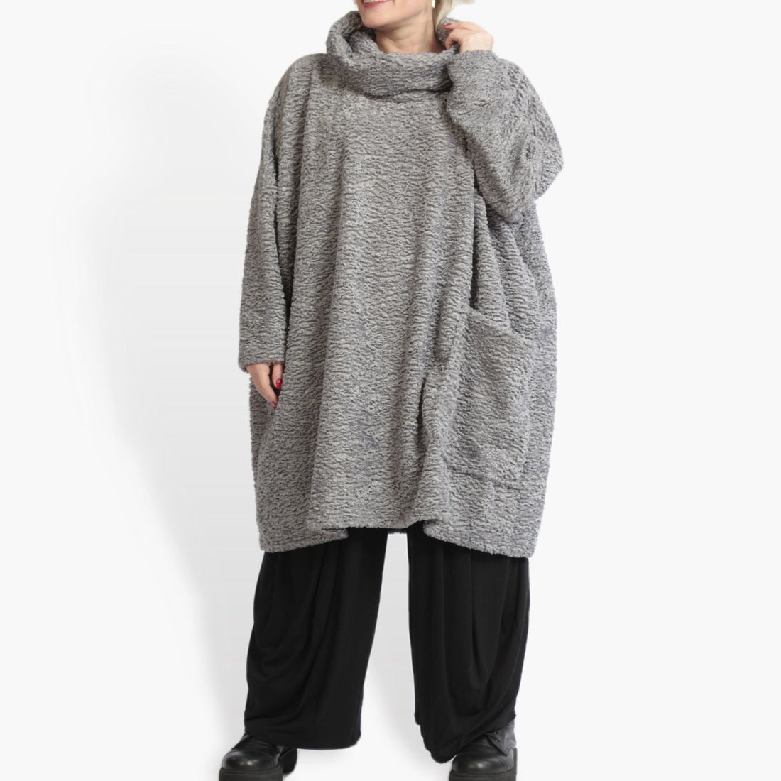  Bigshirt von AKH Fashion aus Polycarbonat in kastiger Form, 0979.06807, Silber, Ausgefallen