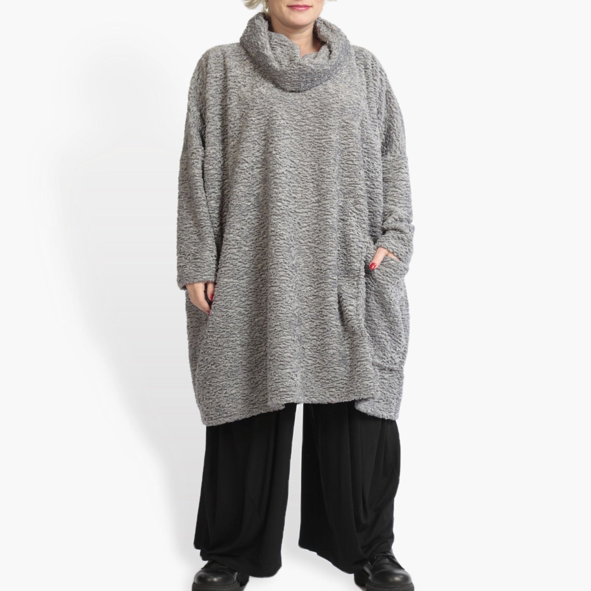  Bigshirt von AKH Fashion aus Polycarbonat in kastiger Form, 0979.06807, Silber, Ausgefallen